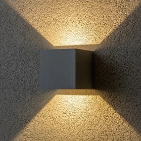 Brilagi - LED Kültéri fali lámpa CUBE LED/6W/230V szürke IP54
