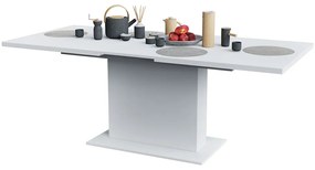 Yorki Elegant Premium kihúzható étkezőasztal 160/200x90 cm fehér