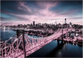 Fotótapéta város éjszaka New York híd fotótapéta