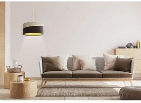 Csillár zsinóron SWING 1xE27/60W/230V barna/bézs/arany