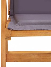 2 db barna tömör akácfa dönthető kerti szék