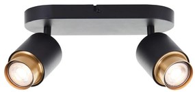 Brilliant - LED spotlámpa COVELO 2xGU10/5W/230V fekete/arany