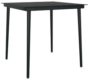 3 részes szürke polyrattan üveg kerti étkezőgarnitúra párnával