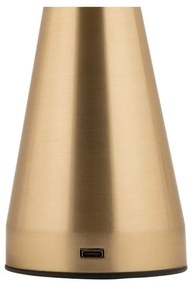 Aranyszínű LED dimmelhető asztali lámpa fém búrával (magasság 20,5 cm) Rachel – Leitmotiv