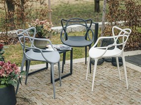 Szett 4 db műanyag KATO székből, mustársárga