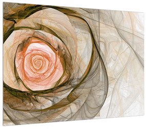 Modern kép rózsával (70x50 cm)