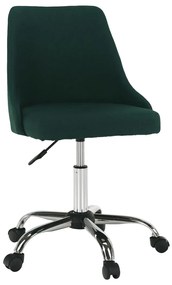 Irodai szék, smaragd színű/króm, EDIZ