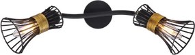 Globo 54814-2 Spot metál fekete-arany színben. LxH:290x220, exkl. 2xE14 40W 230V