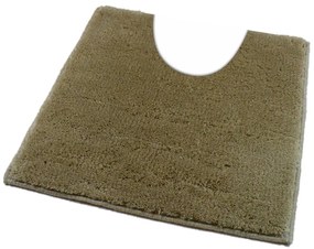 Fürdőszoba-szőnyeg UNI COLOR Drappszürke - Drappszürke / 50 x 50 cm WC kagyló elé, kivágással