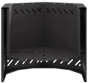 Tűzrakó Fekete 58 x 58 x 51 cm Acél