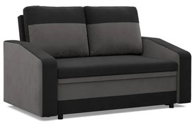 Hewlet kanapé, szövet anyag, fekete - szürke