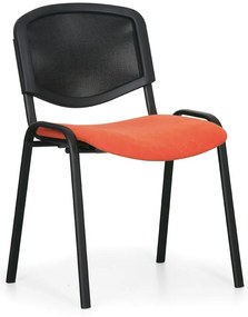 Viva Mesh konferencia szék - fekete lábak, narancssárga / fekete