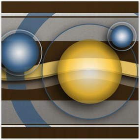 Poszterek 70x70 Divatos gömbök Absztrakt