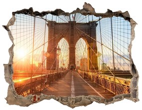 3d lyuk fal dekoráció Brooklyn híd nd-k-87335557