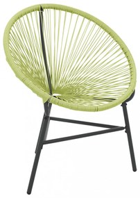 zöld polyrattan kerti Acapulco szék