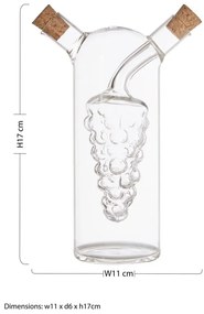 Üveg ecet- és olajtartó készlet Montela – Premier Housewares