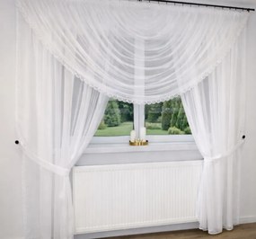 Fátyol Kész Függöny Karnis Víz Ív Csipke Nappali KAR.2.50m