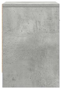 betonszürke éjjeliszekrény fiókkal 39x28x41 cm