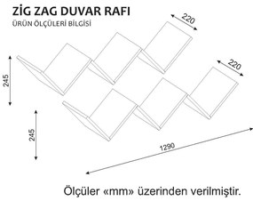 Polc Ziggy (fehér). Akció -18%. 1071662