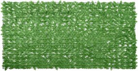vidaXL zöld leveles erkélyparaván 300 x 150 cm
