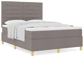 Box Spring ágy matraccal Taupe 140x190 cm Szövet