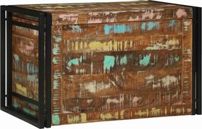 vidaXL Tároló Doboz tárolóval 80 x 50 x 50 cm újrahasznosított fa