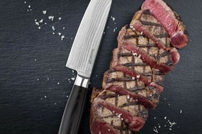 G21 Gourmet Damascus késkészlet bambusz blokkban 3 db + élezőkő