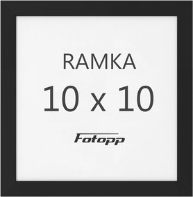 Négyzet alakú képkeret Fekete 10x10 négyzet