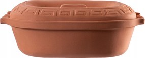 Római Agyag Fazék 5 L Agyag Edény Forma Fedővel Ovális Nagy