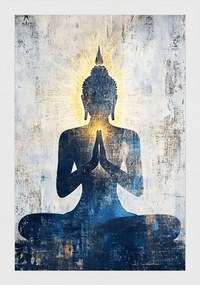 Poszter Keret Fa Portré Vallás Buddha Meditáció Zen Csakra 40x60