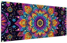 Kép - Kaleidoszkópos mandala (120x50 cm)