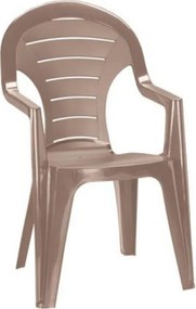 Bonaire műanyag kerti szék, cappuccino színben