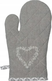 Szürke pamut edényalátét 16x30 cm