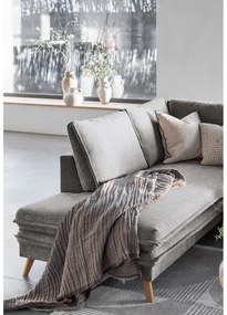 Szürke kinyitható sarokkanapé (bal oldali) Charming Charlie – Miuform