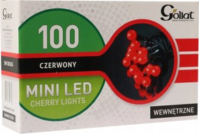 Lámpák 100 Led Golyók Piros karácsonyfa díszek