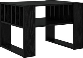 vidaXL Dohányzóasztal Fekete tölgy 66 x 49,5 x 45 cm Faanyag