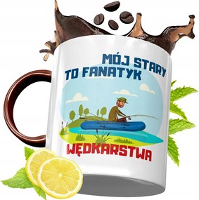 Bordó Bögre Horgászoknak Születésnapra Ajándék fényképes nyomtatással