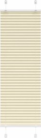 vidaXL pliszírozott redőny krém 40x100 cm szövetszélesség 39,4 cm
