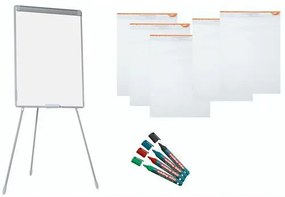 Manutan készlet - Flipchart, filcek és papírtekercs