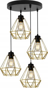 Mennyezeti Függőlámpa Csillár Arany Glamour Loft Elegáns Loft Az Asztal Felett