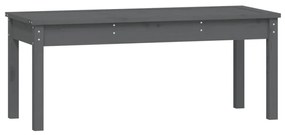 szürke tömör fenyőfa kerti pad 109x44x45 cm