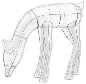 Twinkly TW3RD140SPP-TEU - LED RGBW Dimmelhető kültéri rénszarvas 160xLED IP44 Wi-Fi