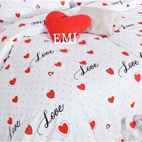 EMI Love ágyneműhuzat, A standard egyszemélyes ágy szett tartalma: 1x 140x200 + 1x 70x90