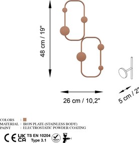 Fém falikampó, 26×5 cm – TR494PYT1162