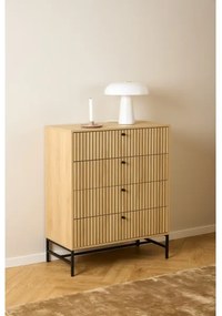 OLIVIA fiókos komód, tölgy