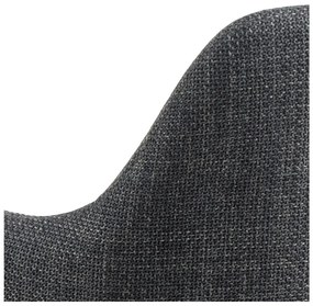 Antracitszürke kárpitozott étkezőfotel szett 2 db-os Ilsa – Actona