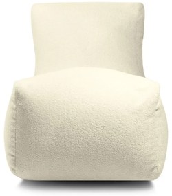 Világosszürke buklé babzsákfotel Lounge – SLOWDOWN