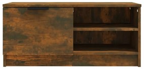 2 db füstös tölgy színű szerelt fa TV-szekrény 80x35x36,5 cm