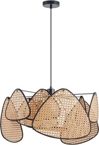 Eurolamp Arte Illumina Kai egyes függesztett mennyezeti lámpa, E27 MAX 15W Φ575X1350 mm - Barna és fekete