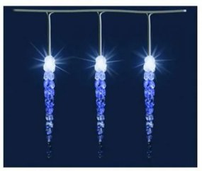 Karácsonyi jégcsap dekor LED színes Fényfüzér 30cm